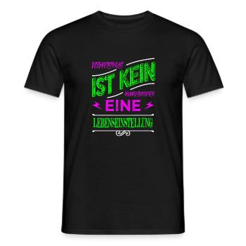 geburtstagsgeschenkidee bday veganer gesundheit - Männer T-Shirt - Schwarz - Vorne - AI Model Male 178 light (178cm)
