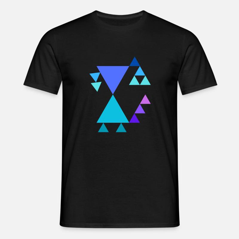 Triangle pattern - Men's T-Shirt - black