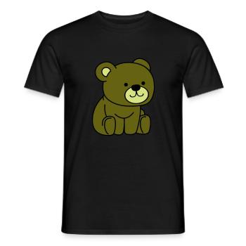 nounours - T-shirt homme - noir - Devant - AI Model Male 178 light (178cm)