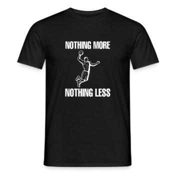 Basketball - Men's T-Shirt - black - Front - AI Model Male 178 light (178cm)