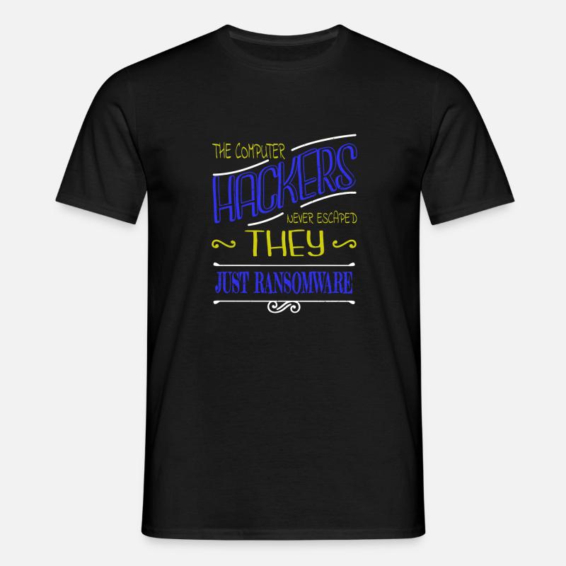 blagues crypter déclaration bday glitch - T-shirt Homme - noir