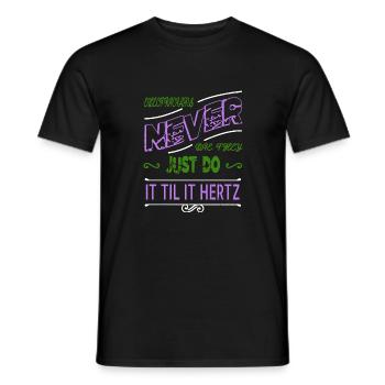 humor job retired bday engineer craft geek - Männer T-Shirt - Schwarz - Vorne - AI Model Male 178 light (178cm)