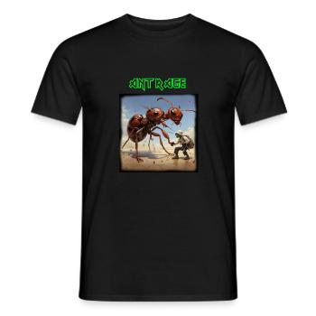 Ant helps Mankind - Männer T-Shirt - Schwarz - Vorne - AI Model Male 178 light (178cm)