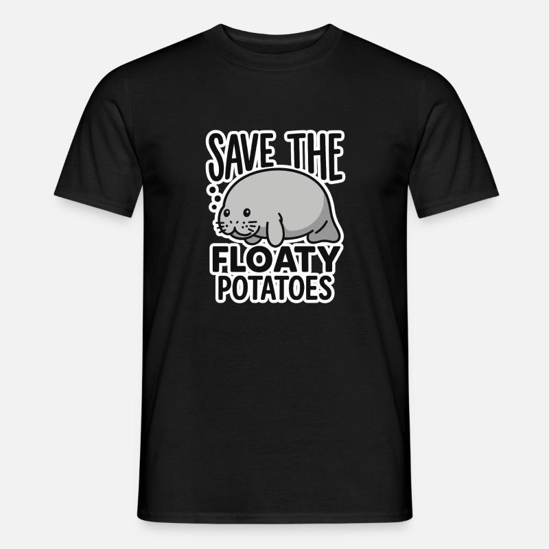 Save the floaty potatoes - Men’s T-shirt - black