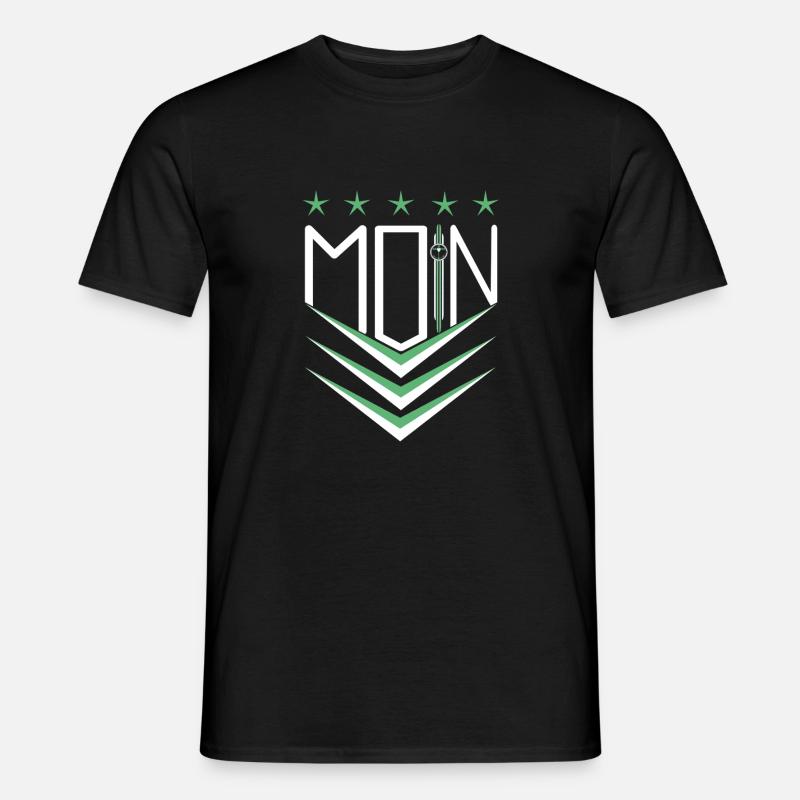 moin moin - Männer T-Shirt - Schwarz