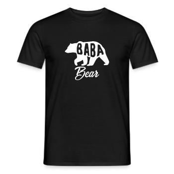 Baba Bear Vatertag Geschenkidee - Männer T-Shirt - Schwarz - Vorne - AI Model Male 178 light (178cm)