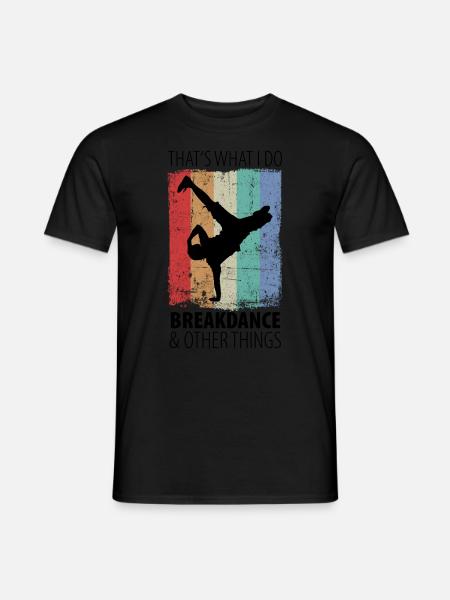 Breakdance Breakdancer Hip Hop Geschenk - Männer T-Shirt - Schwarz