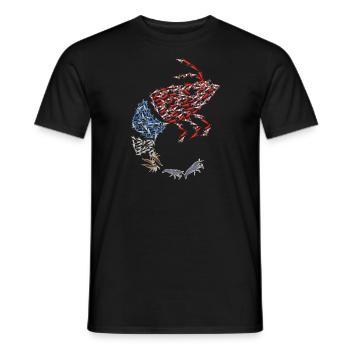 Shoal of crab design for proud crab fans - Men's T-Shirt - black - Front - AI Model Male 178 light (178cm)
