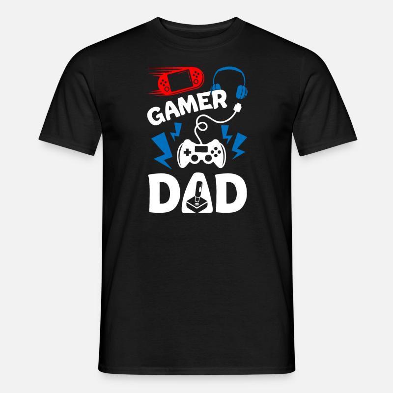 Gamer Dad - Männer T-Shirt - Schwarz