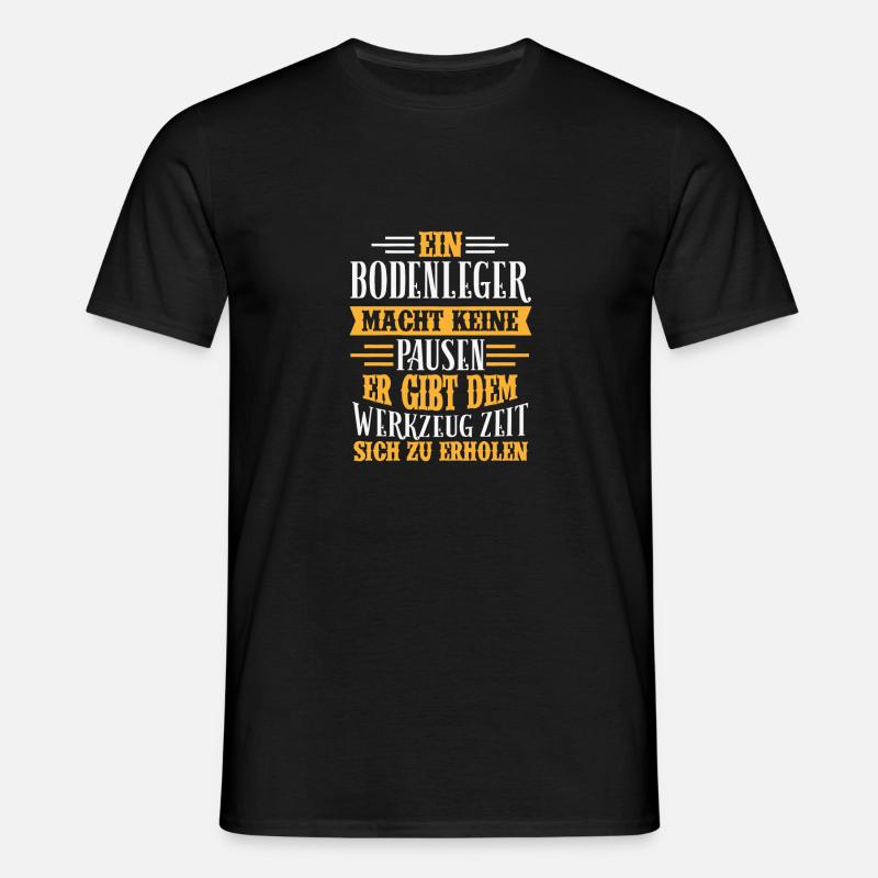 Bodenleger Beruf - Geschenk - Männer T-Shirt - Schwarz
