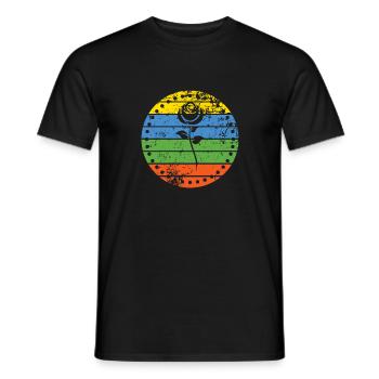 Rose - T-shirt homme - noir - Devant - AI Model Male 178 light (178cm)