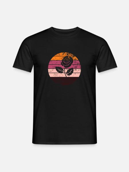 Rose - T-shirt homme - noir