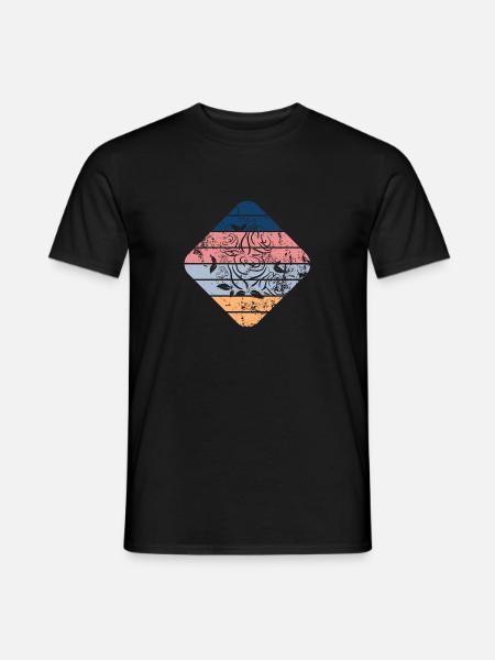 Rose - Männer T-Shirt - Schwarz