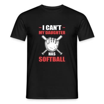 Softball Joueurs de softball - T-shirt homme - noir - Devant - AI Model Male 178 light (178cm)