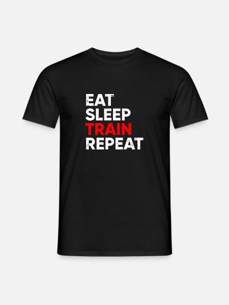 sportief - Heren T-shirt - zwart