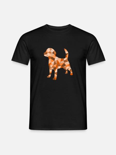 Dog cubist - Men's T-Shirt - black
