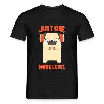 Gaming Mops - Männer T-Shirt - Schwarz - Vorne - AI Model Male 178 light (178cm)