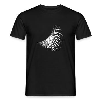 Optical illusion pattern shapes geometry gift - Men's T-Shirt - black - Front - AI Model Male 178 light (178cm)