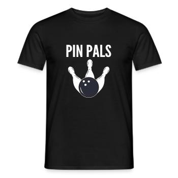 Pin -Freunde Sportler Gift - Männer T-Shirt - Schwarz - Vorne - AI Model Male 178 light (178cm)