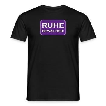 Ruhe bewahren - Männer T-Shirt - Schwarz - Vorne - AI Model Male 178 light (178cm)