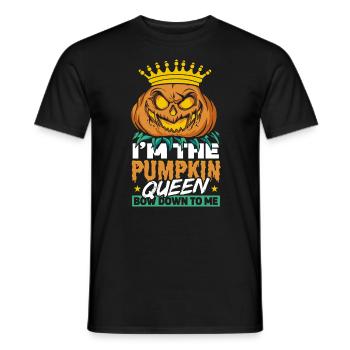 I'm The Pumkin Queen Bow Down To Me - Men's T-Shirt - black - Front - AI Model Male 178 light (178cm)