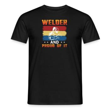 Welder life - Men's T-Shirt - black - Front - AI Model Male 178 light (178cm)