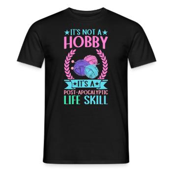 Stricken ist eine Lebenseinstellung - Männer T-Shirt - Schwarz - Vorne - AI Model Male 178 light (178cm)