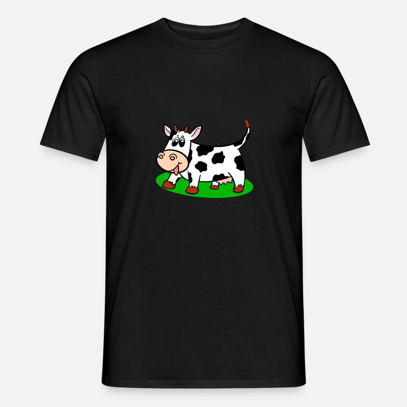 Kuh - Männer T-Shirt - Schwarz
