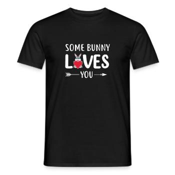 Some Loves You Quotes Animal Pun Funny Easter - Men's T-Shirt - black - Front - AI Model Male 178 light (178cm)