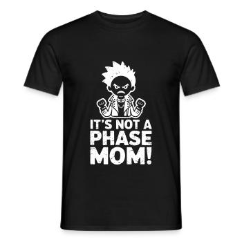 Ce n’est pas une phase maman ! Emo Goth Alternative - T-shirt homme - noir - Devant - AI Model Male 178 light (178cm)
