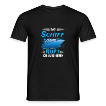 Croisière Le bateau appelle j’ai besoin de partir vacances - T-shirt homme - noir - Devant - AI Model Male 178 light (178cm)