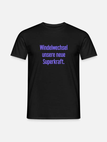 Changement de couche – notre nouveau superpouvoir - T-shirt homme - noir