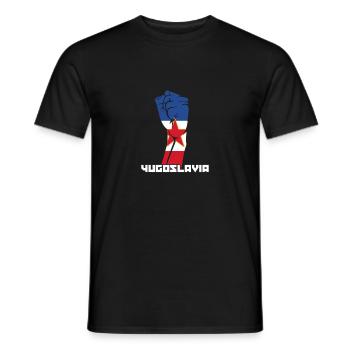 Jugoslavija Yougoslavie Jugo Tito SFRJ Jugoslawien - T-shirt homme - noir - Devant - AI Model Male 178 light (178cm)
