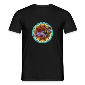 Quetzalcoatl Axolotl Mexico Aztecs Deity - Men's T-Shirt - black - Front - AI Model Male 178 light (178cm)