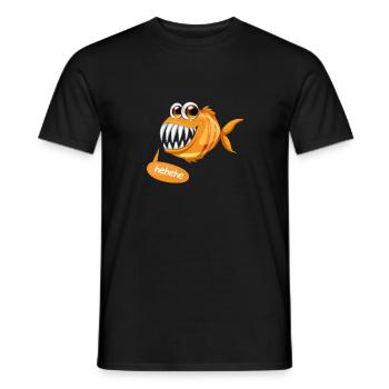 Pisces | Add Text | Guide in the description - Men's T-Shirt - black - Front - AI Model Male 178 light (178cm)
