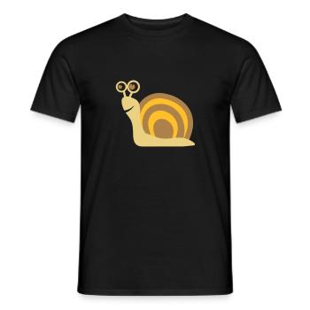 Schnecke Geschenk - Männer T-Shirt - Schwarz - Vorne - AI Model Male 178 light (178cm)