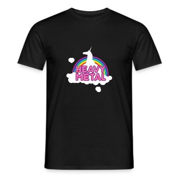Heavy Metal - Männer T-Shirt - Schwarz - Vorne - AI Model Male 178 light (178cm)