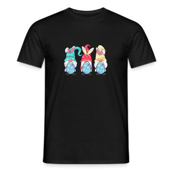 Süße Gnome Osterei Jagd - Männer T-Shirt - Schwarz - Vorne - AI Model Male 178 light (178cm)