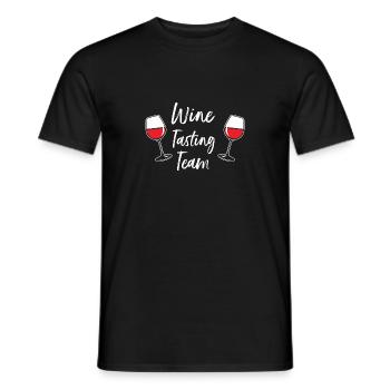 Wine Tasting Team Winery Alcohol Lover Gift - Men's T-Shirt - black - Front - AI Model Male 178 light (178cm)