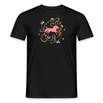 Shetty Ornamental - Männer T-Shirt - Schwarz - Vorne - AI Model Male 178 light (178cm)