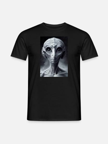 Portrait d’un extraterrestre - T-shirt homme - noir