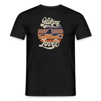 Wandern Natur Hiking Lover - Männer T-Shirt - Schwarz - Vorne - AI Model Male 178 light (178cm)