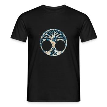yggdrasil e 242 - Männer T-Shirt - Schwarz - Vorne - AI Model Male 178 light (178cm)