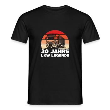30. Geburtstag Geschenk LKW Fahrer - Männer T-Shirt - Schwarz - Vorne - AI Model Male 178 light (178cm)