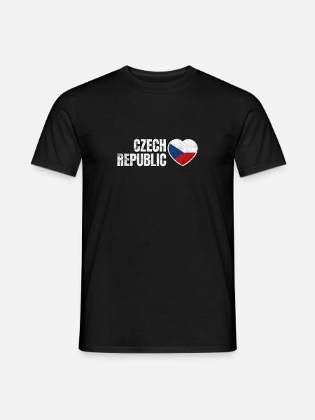 Tschechische Republik - Männer T-Shirt - Schwarz