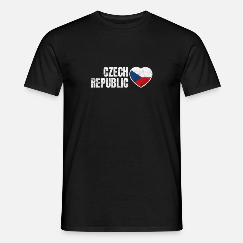 Tschechische Republik - Männer T-Shirt - Schwarz