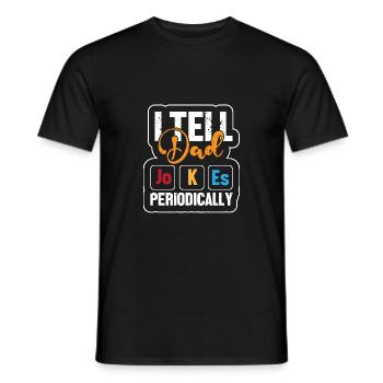 Periodic table - Men's T-Shirt - black - Front - AI Model Male 178 light (178cm)