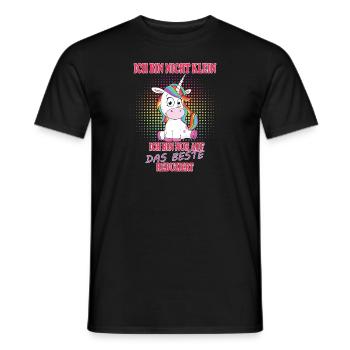 ich bin nicht klein - Einhörner, Einhorn Mädchen - Männer T-Shirt - Schwarz - Vorne - AI Model Male 178 light (178cm)