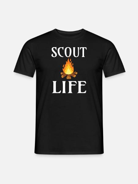 SCOUT: Scout Life - Mænd T-shirt - sort