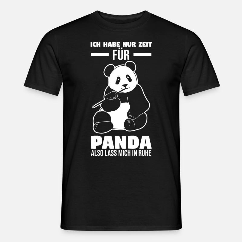 Panda - Männer T-Shirt - Schwarz